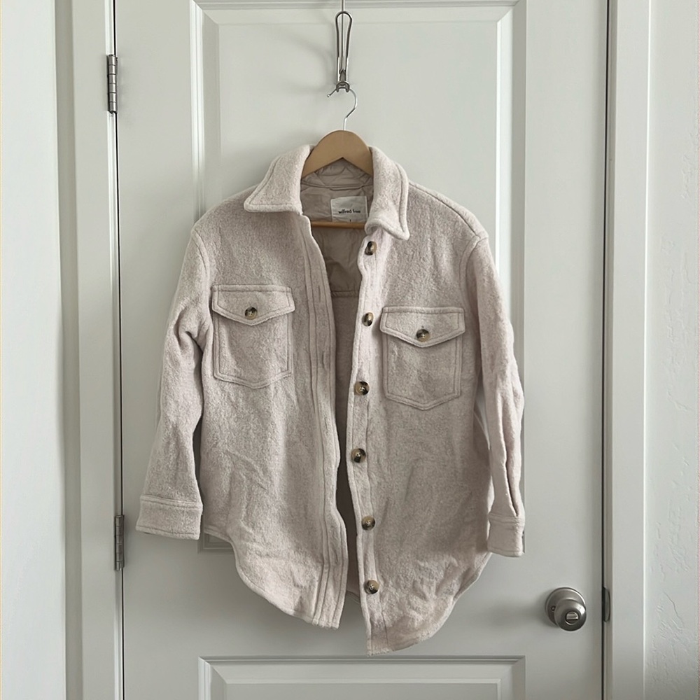 Aritzia Wilfred Free The Ganna Shirt Jacket - Ivory / Cream (S)